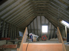 Loft conversion before insulation