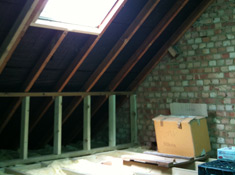 Loft conversion before insulation